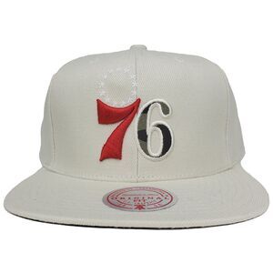 Philadelphia 76ers Mitchell & Ness NBA‎ Snapback Hat Cap 3D Logo Camo Cream NWT